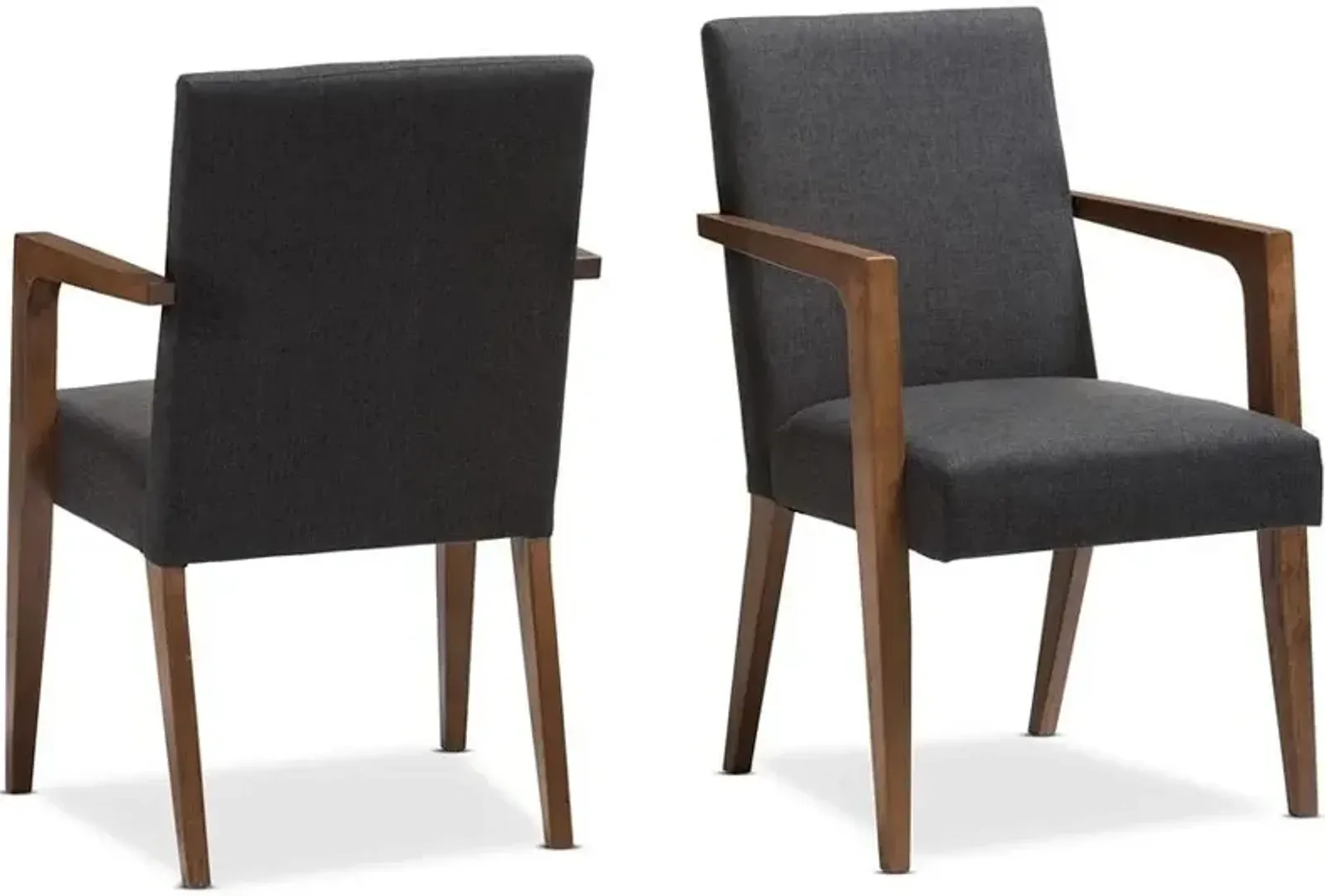 Jayden Set of 2 Accent Chairs - Dark Gray