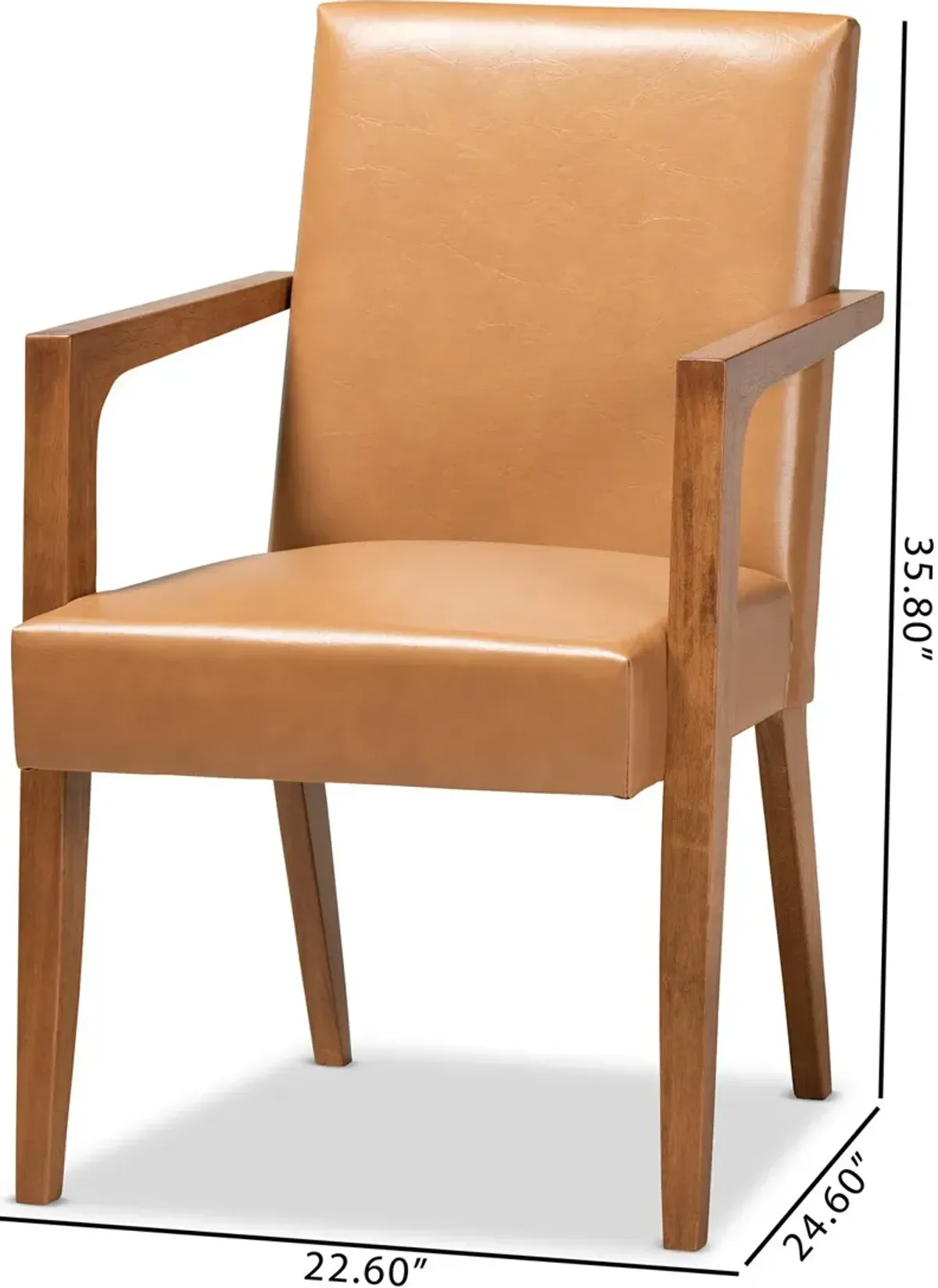 Jayden Set of 2 Accent Chairs - Tan