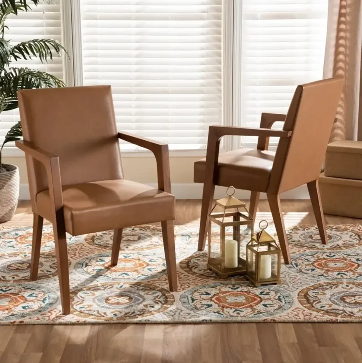 Jayden Set of 2 Accent Chairs - Tan