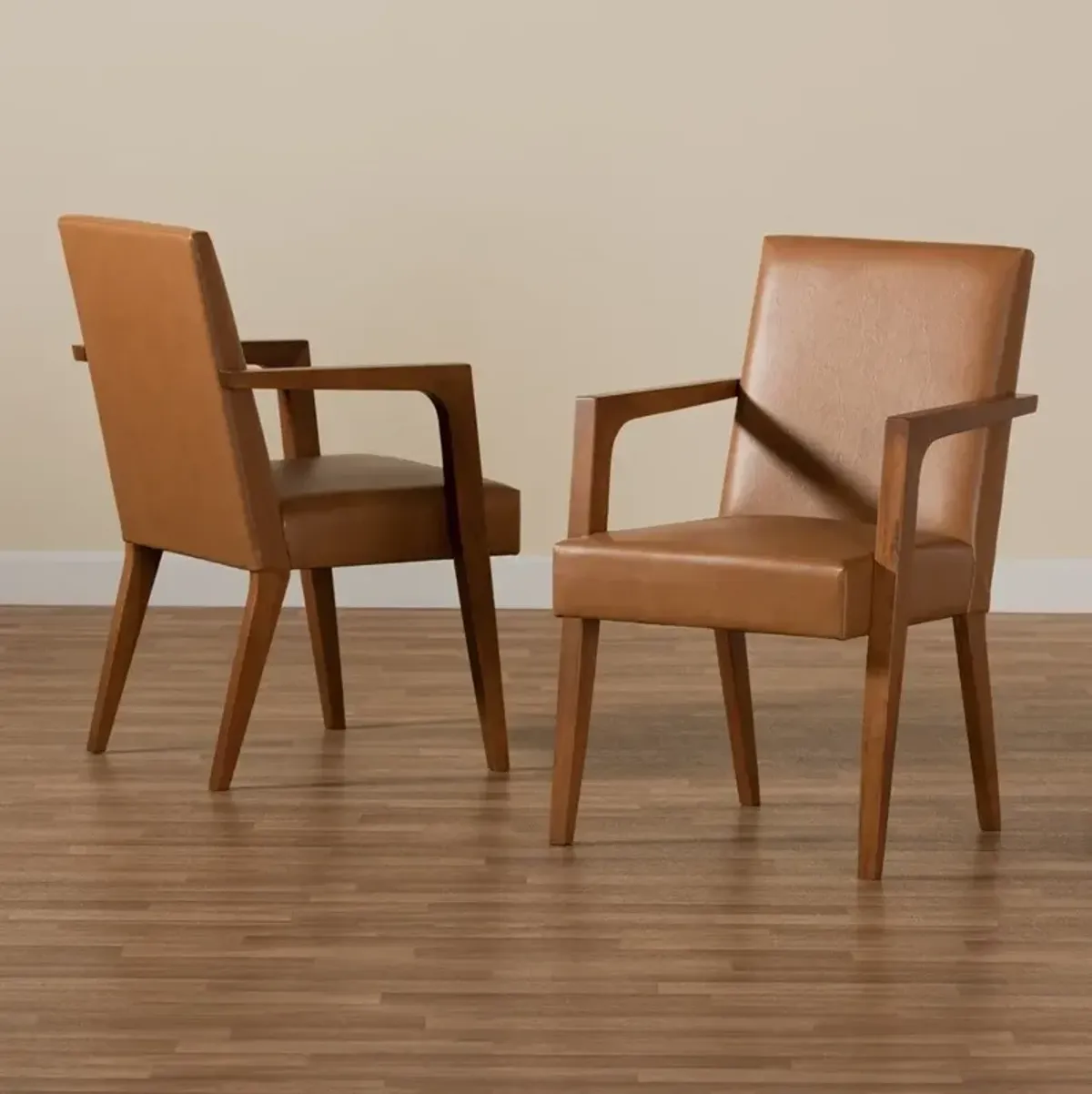 Jayden Set of 2 Accent Chairs - Tan