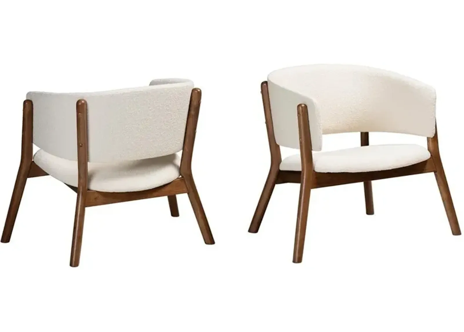 Jennifer Set of 2 Accent Chairs - Cream