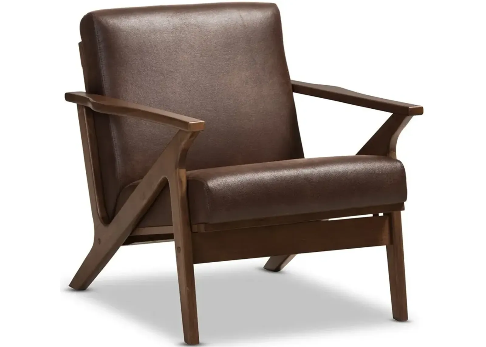 Andrea Accent Chair - Brown Leather