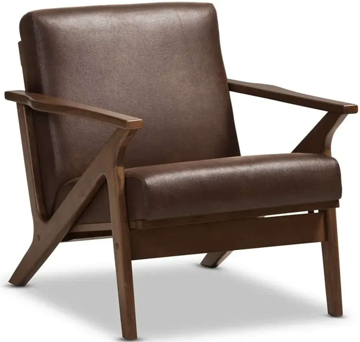 Andrea Accent Chair - Brown Leather