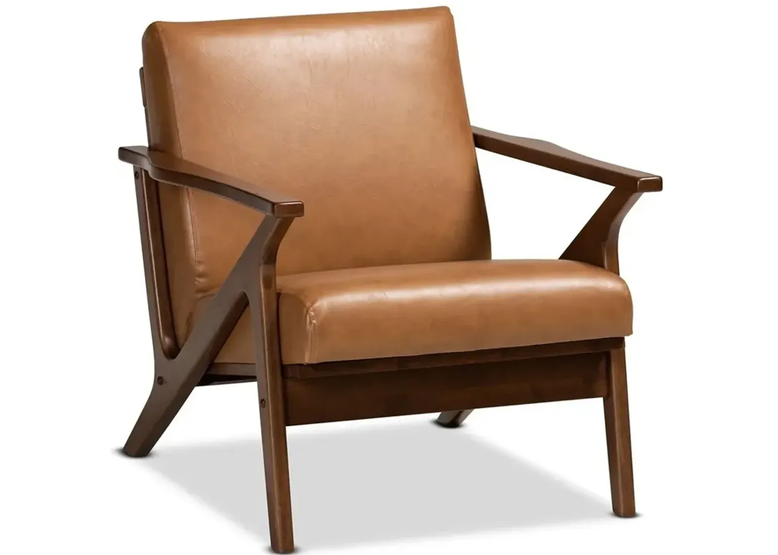 Andrea Accent Chair - Tan Leather