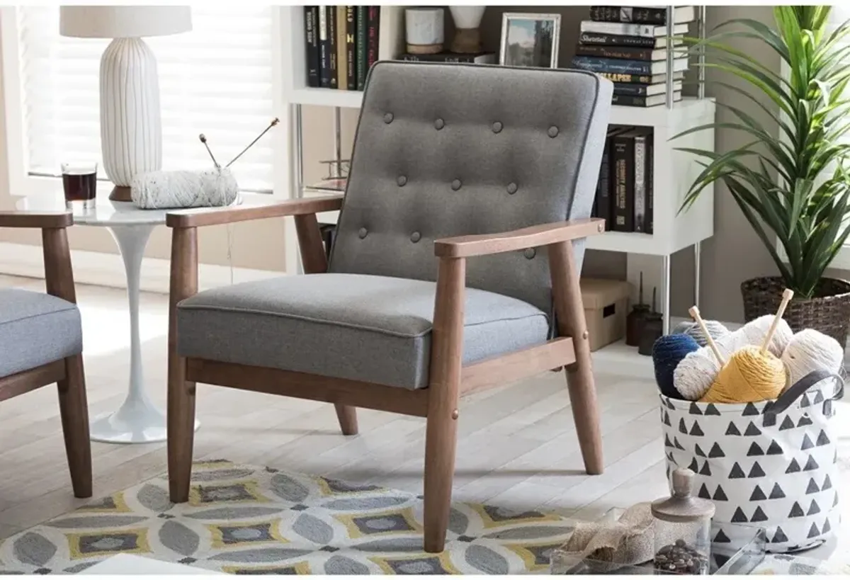 Smith Accent Chair - Gray