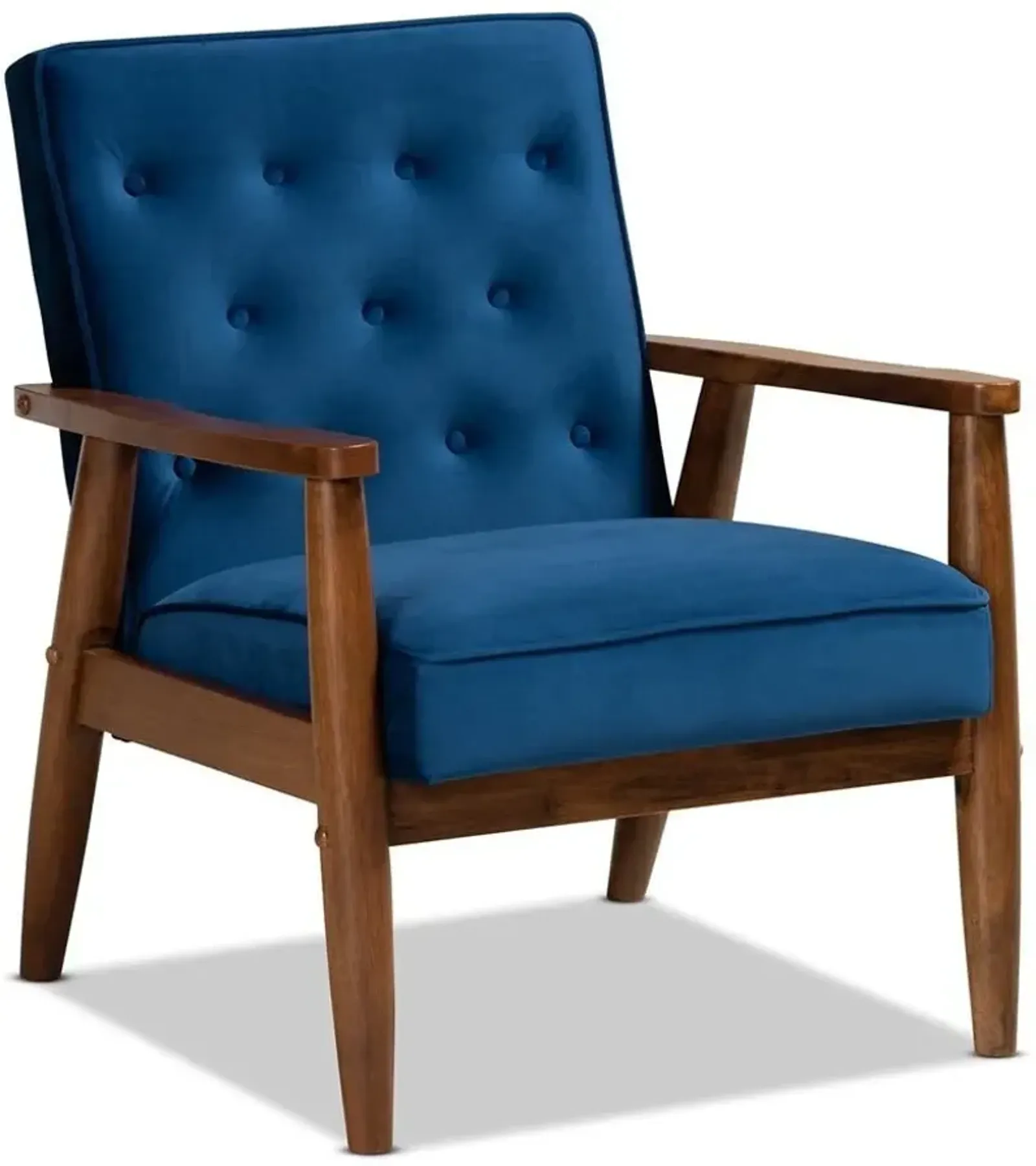 Smith Accent Chair - Blue Velvet