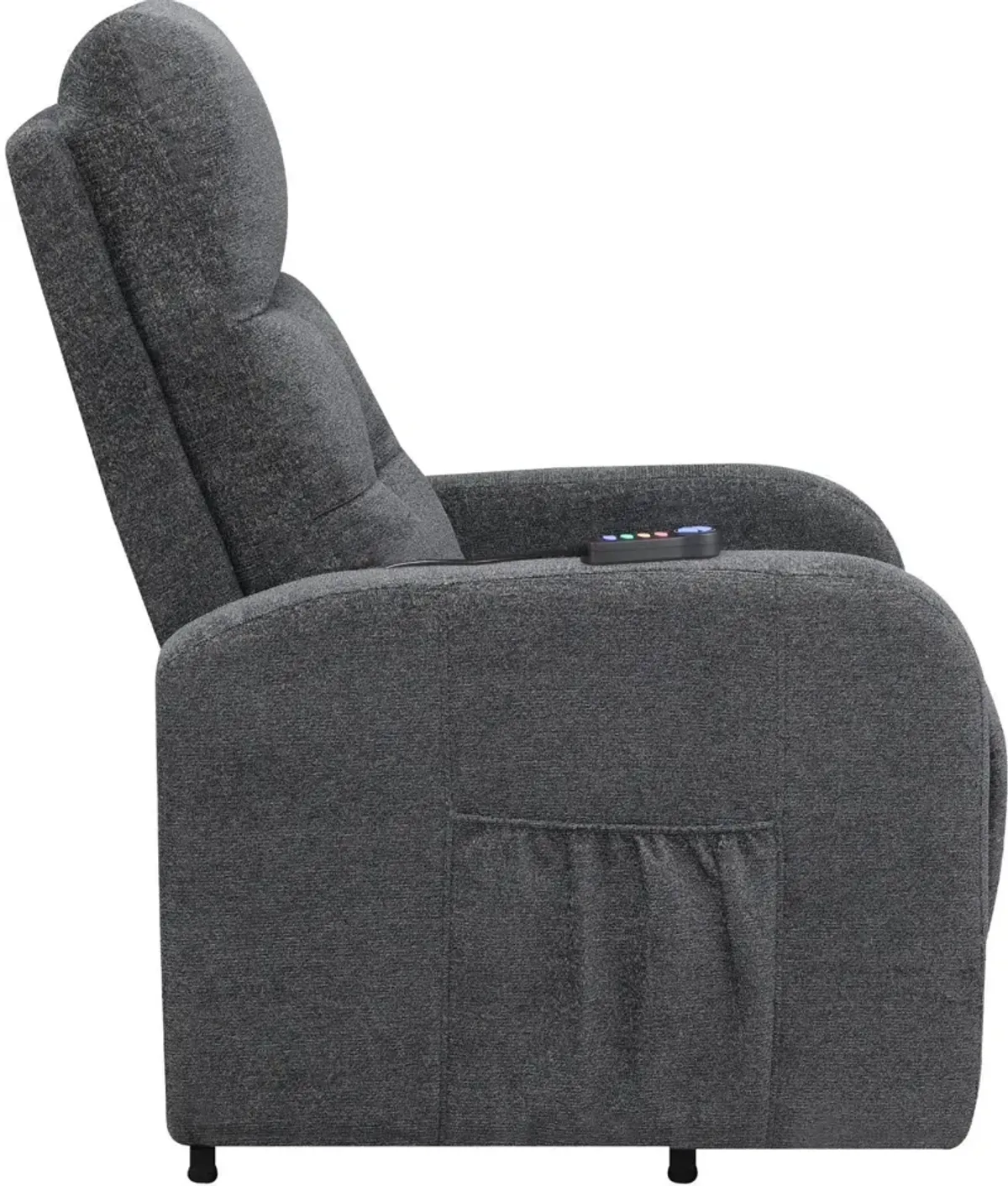 Luna Power Lift Recliner - Dark Gray