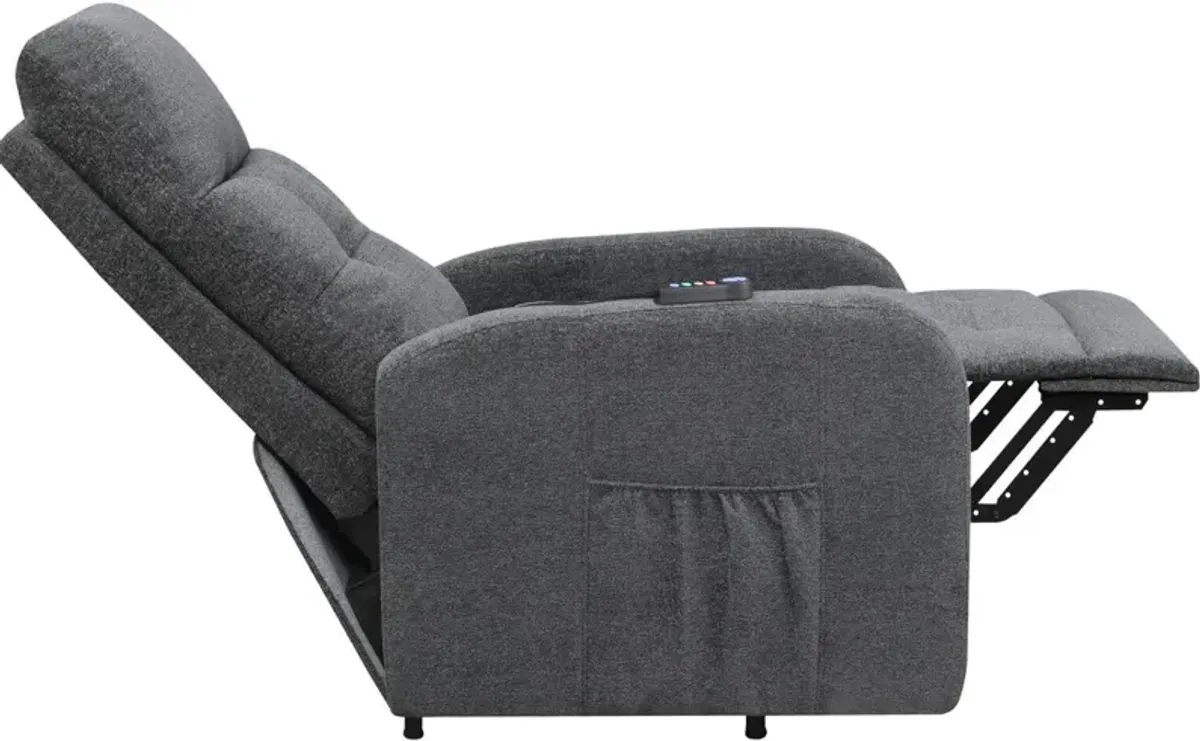 Luna Power Lift Recliner - Dark Gray