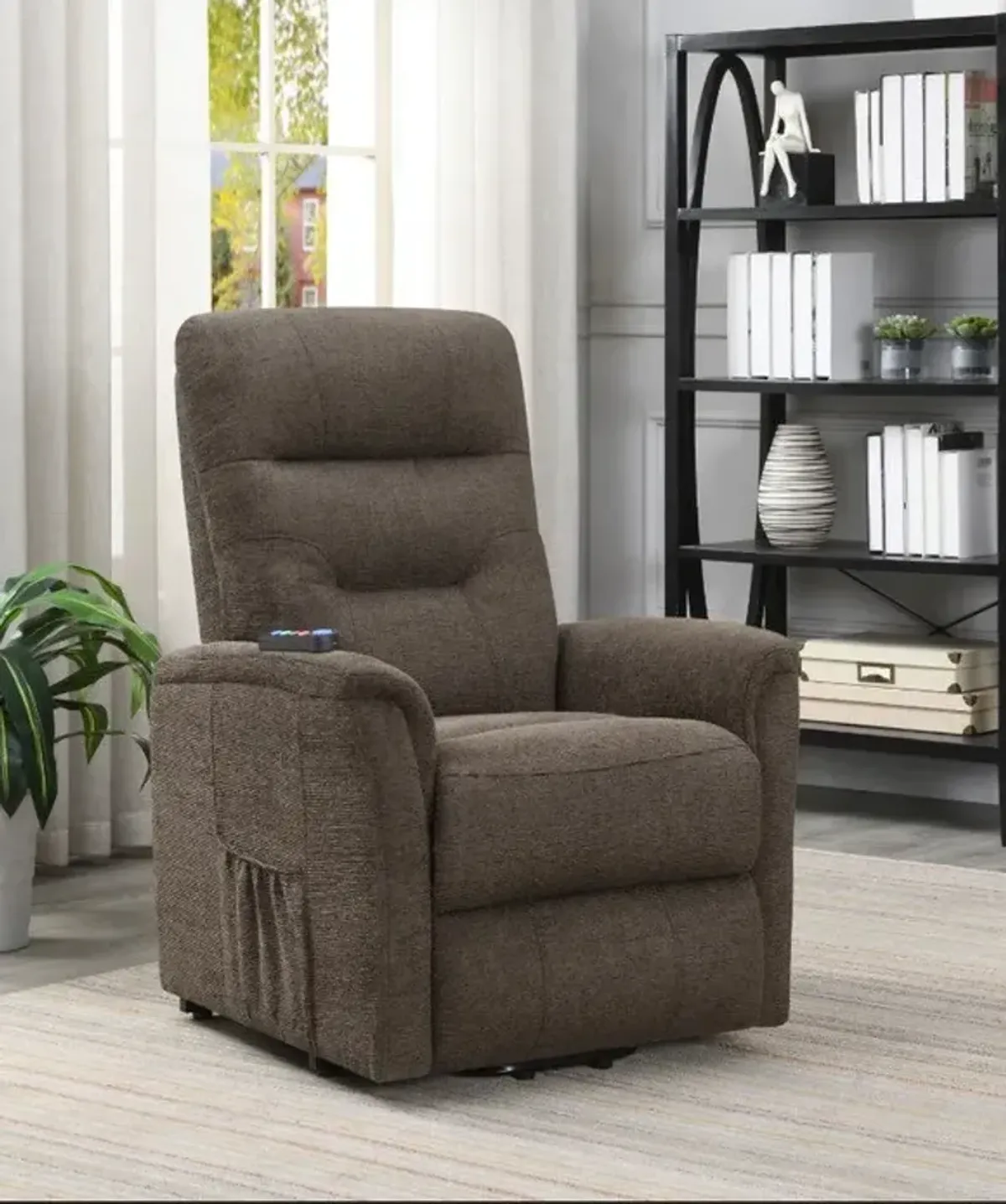 Esme Power Lift Recliner - Brown