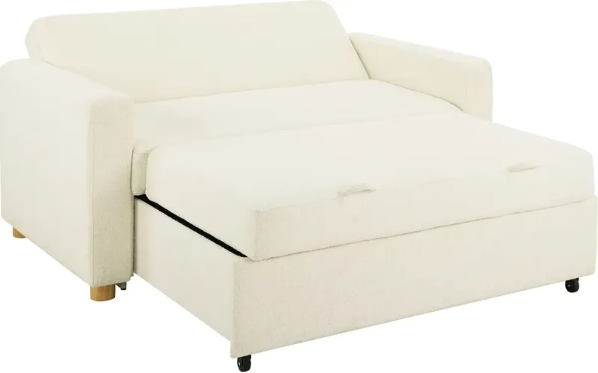 Kimberly Convertible Sofa Bed - White