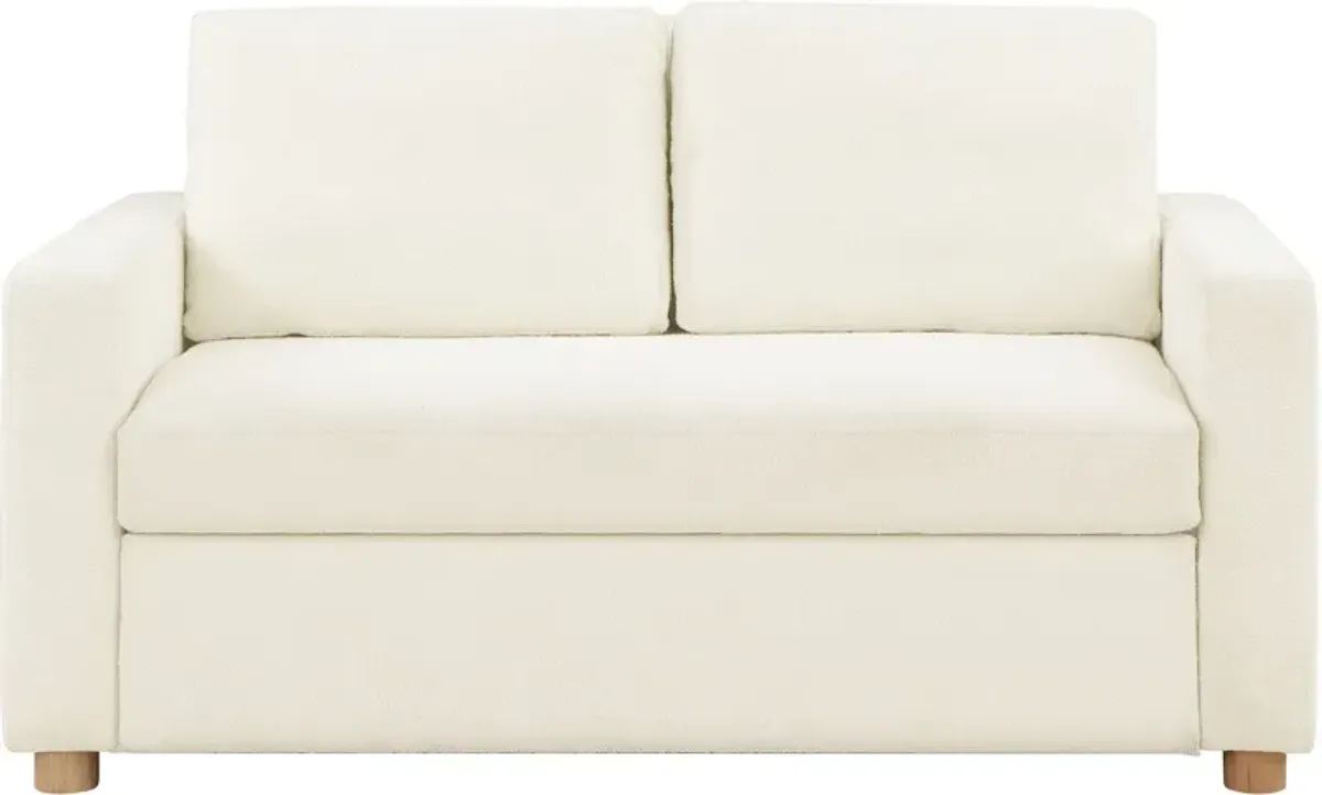 Kimberly Convertible Sofa Bed - White