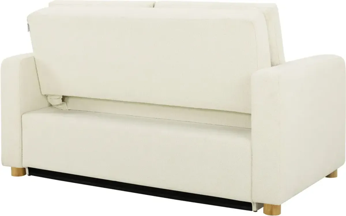 Kimberly Convertible Sofa Bed - White