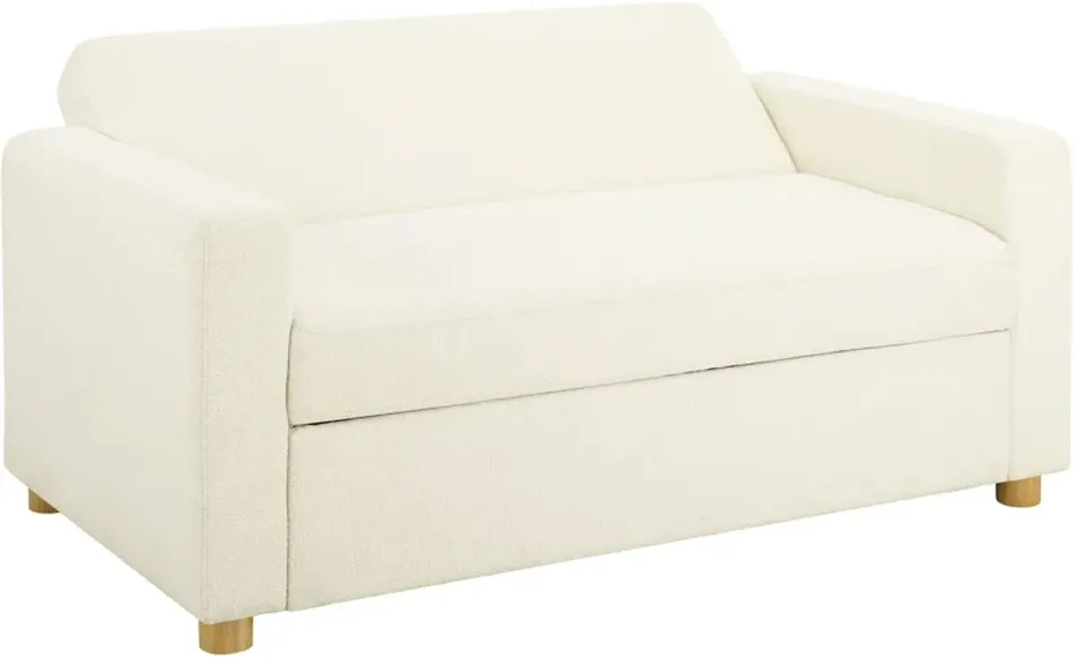 Kimberly Convertible Sofa Bed - White