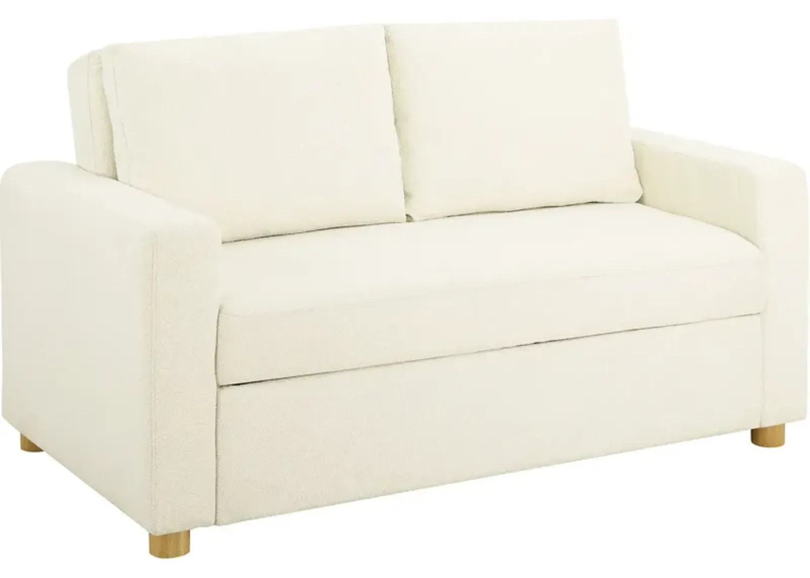 Kimberly Convertible Sofa Bed - White