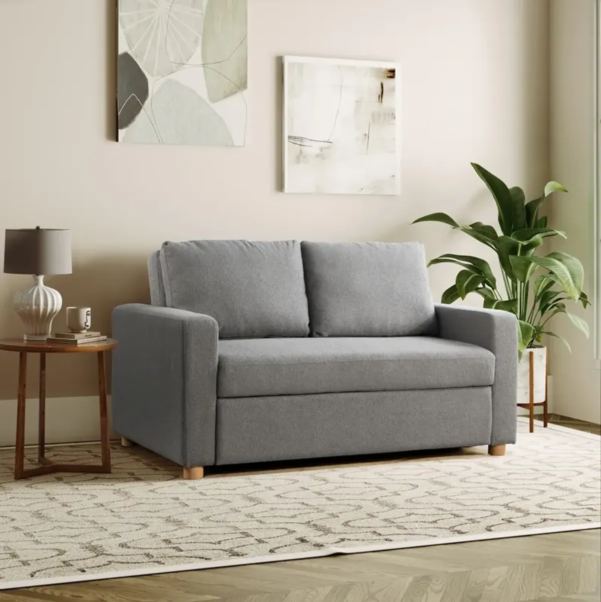 Kimberly Convertible Sofa Bed - Gray