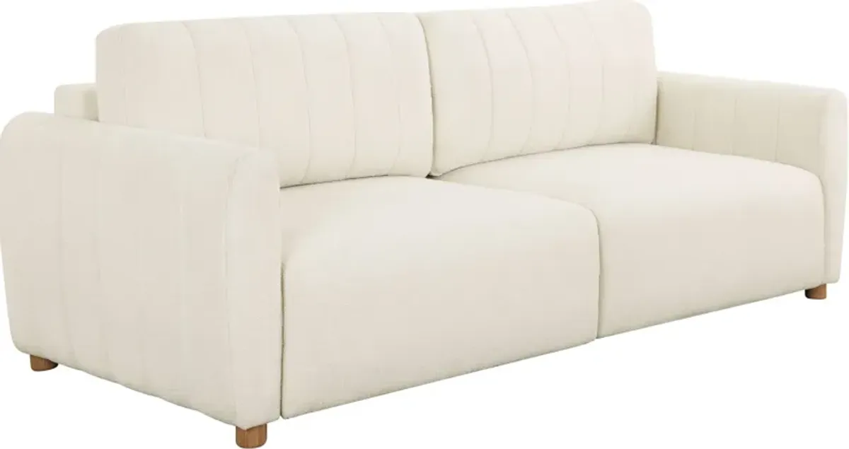 Gemma Convertible Sofa Bed - White