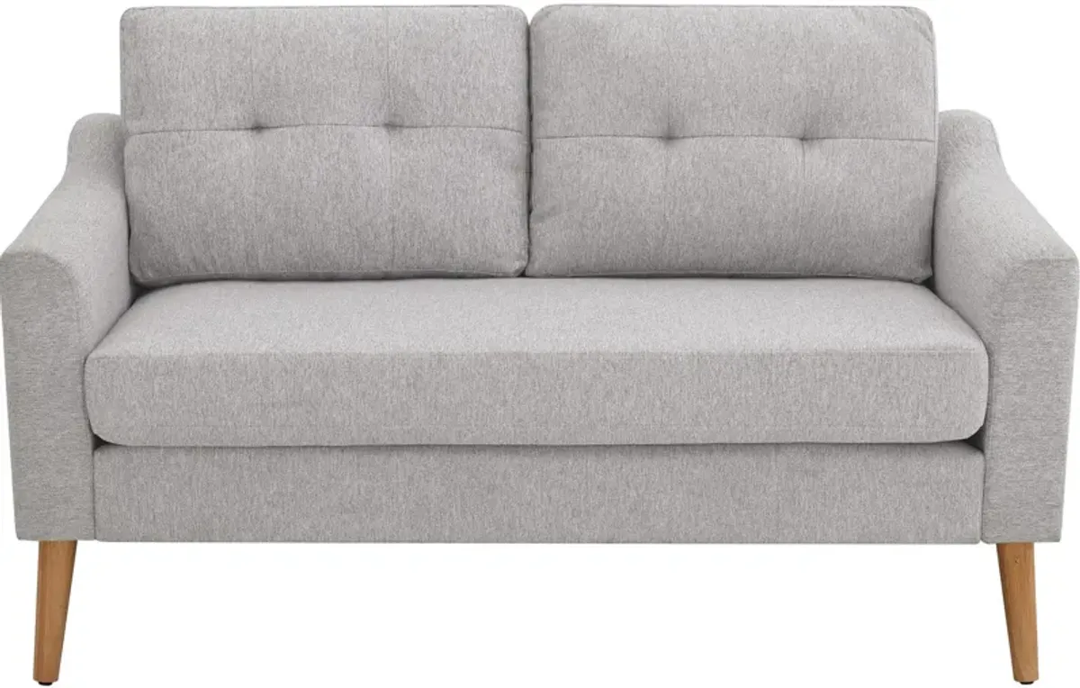 Arliegh Modular Loveseat and Ottoman Set - Light Gray