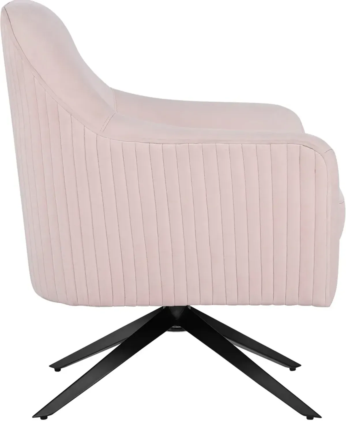 Beverly Swivel Accent Chair - Blush