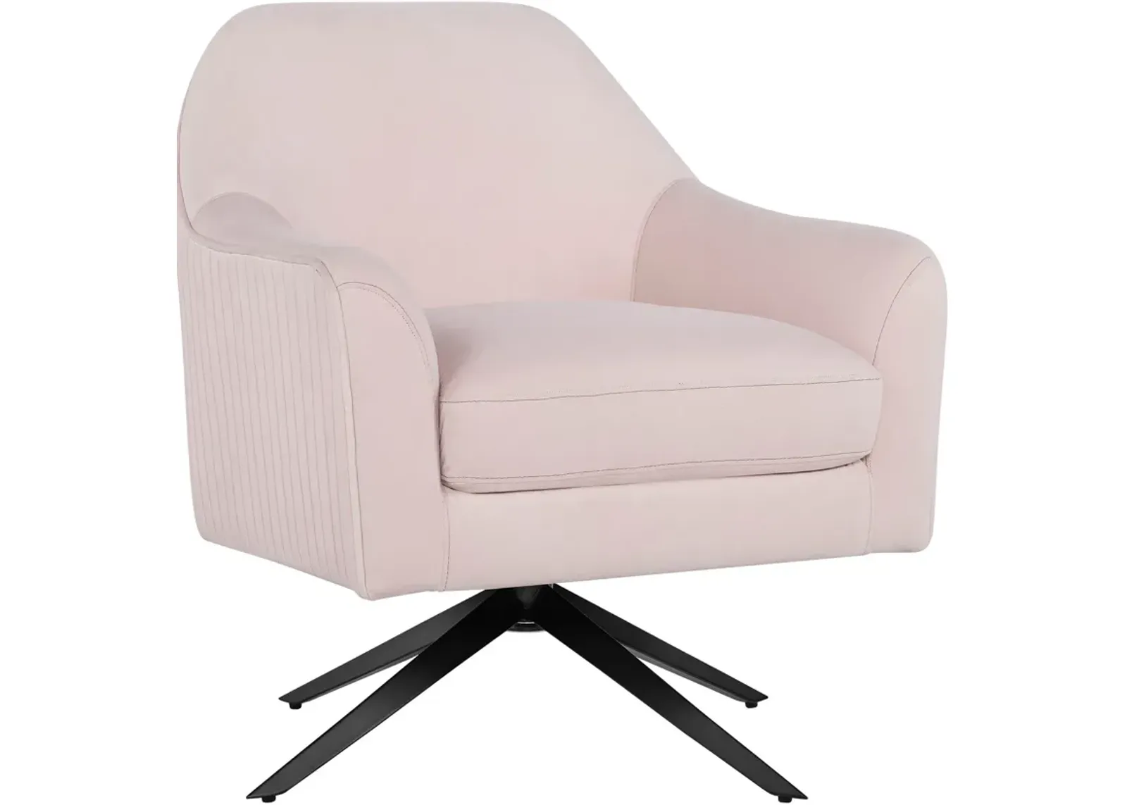 Beverly Swivel Accent Chair - Blush