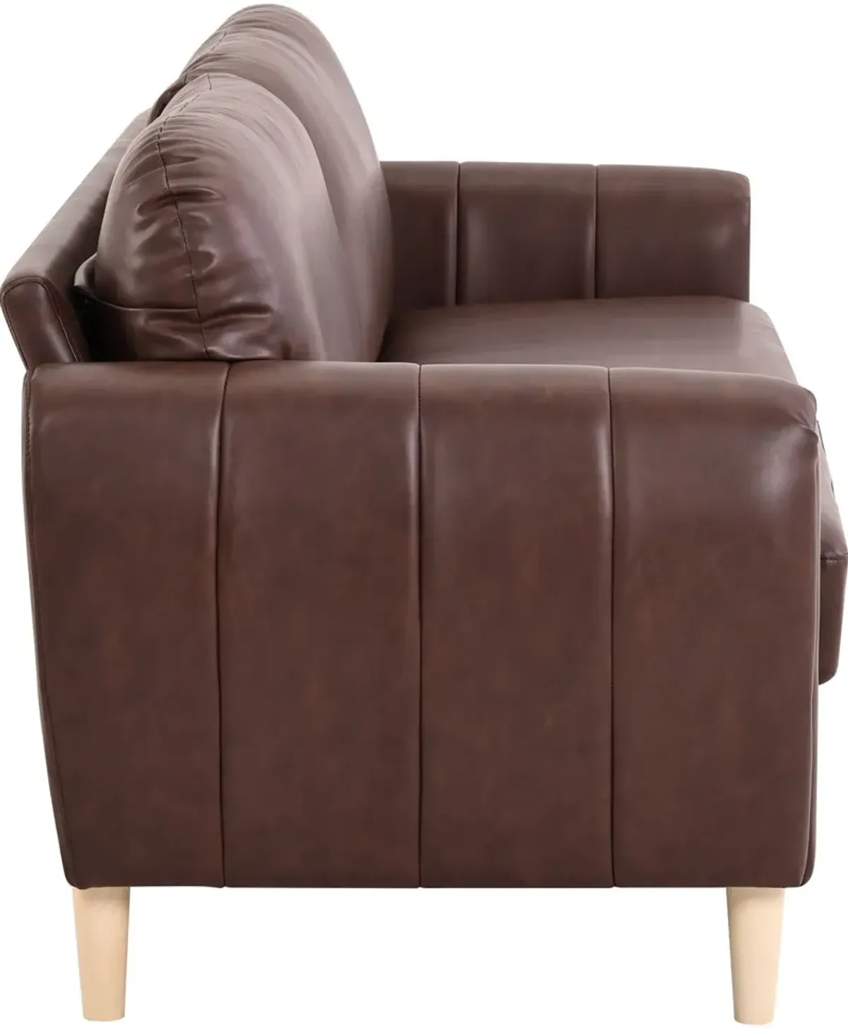 Cleva Sofa - Brown Vegan Leather