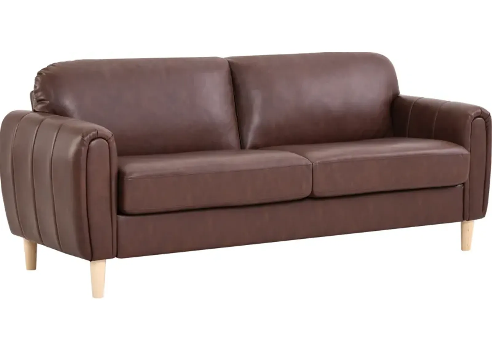 Cleva Sofa - Brown Vegan Leather