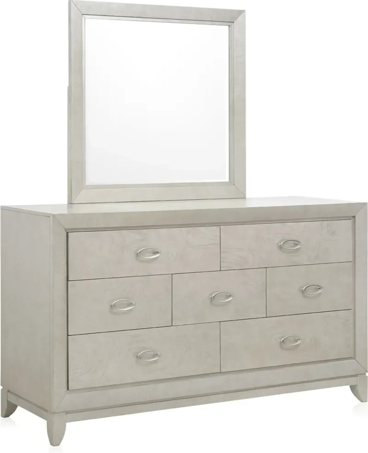 Adriana 5-Piece King Panel Bedroom Set with Dresser and Mirror