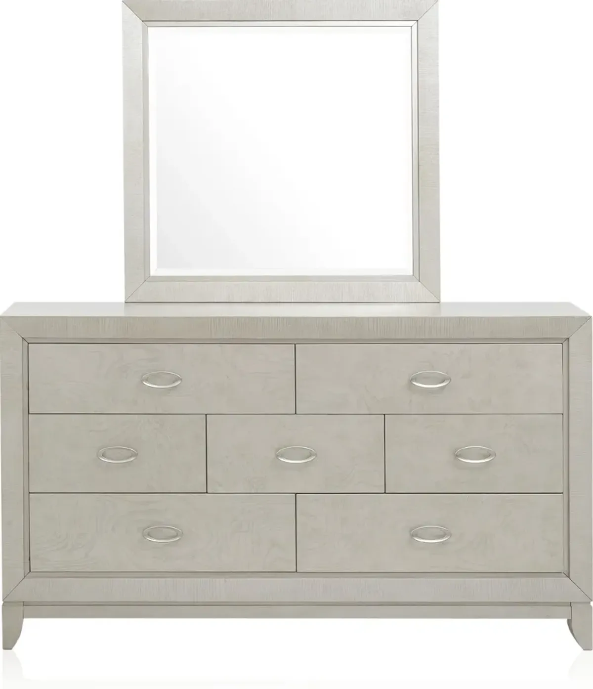 Adriana 5-Piece King Panel Bedroom Set with Dresser and Mirror