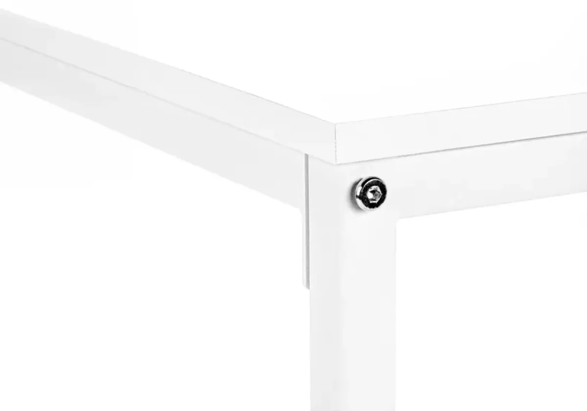 Aethel L-Shaped Desk - White