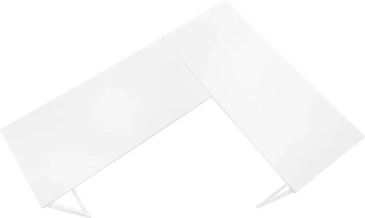 Aethel L-Shaped Desk - White