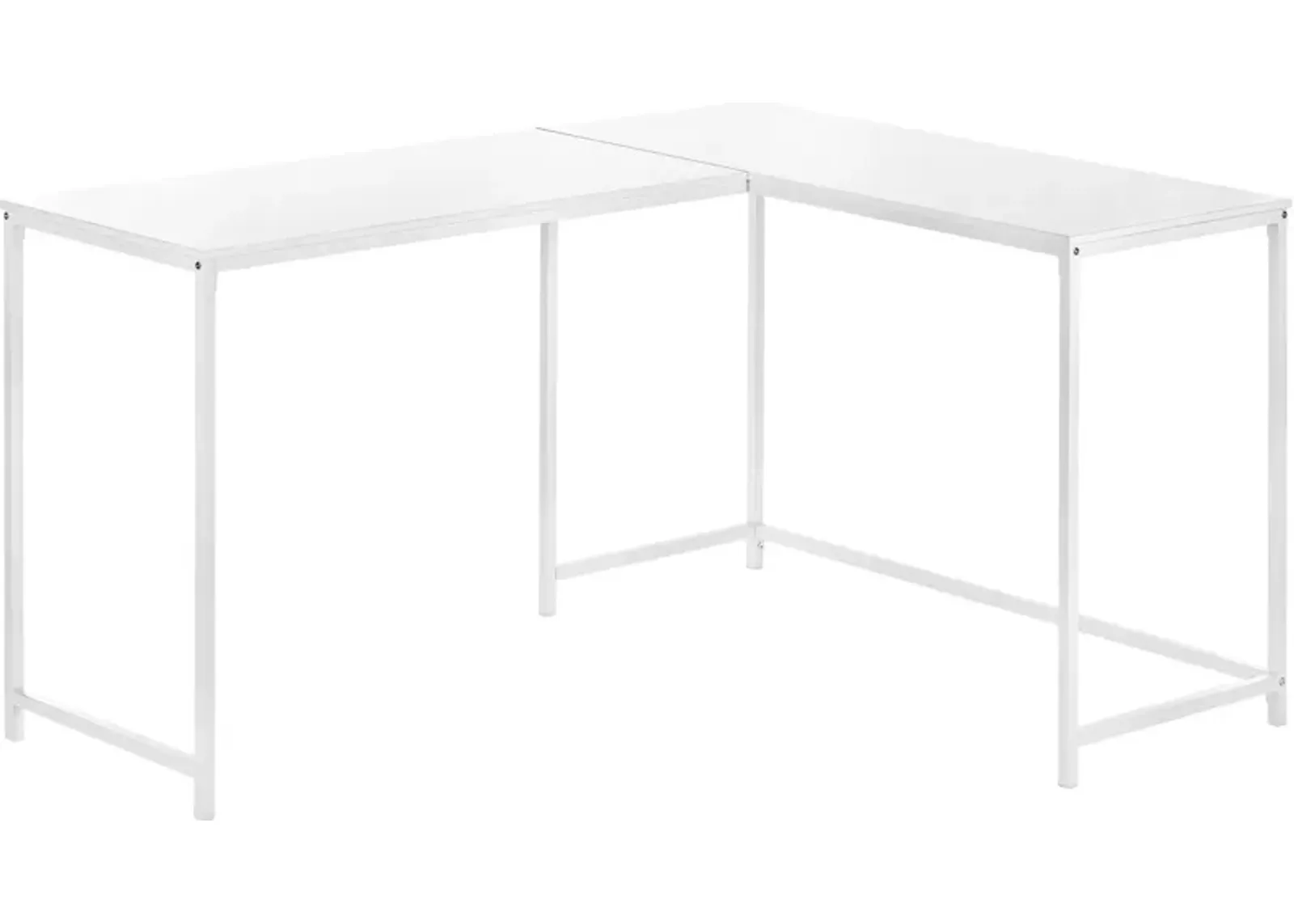 Aethel L-Shaped Desk - White