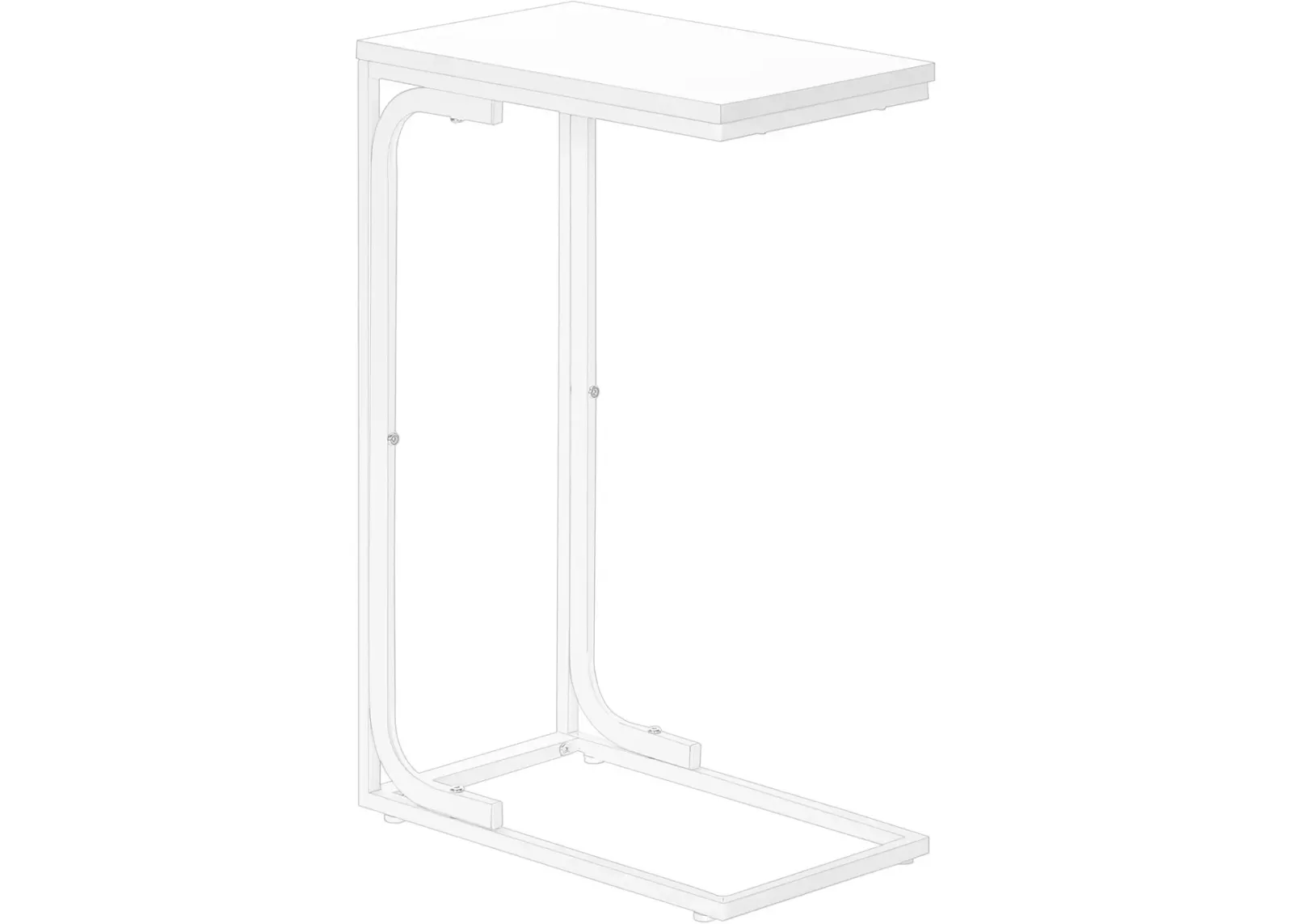 Esther End Table - White