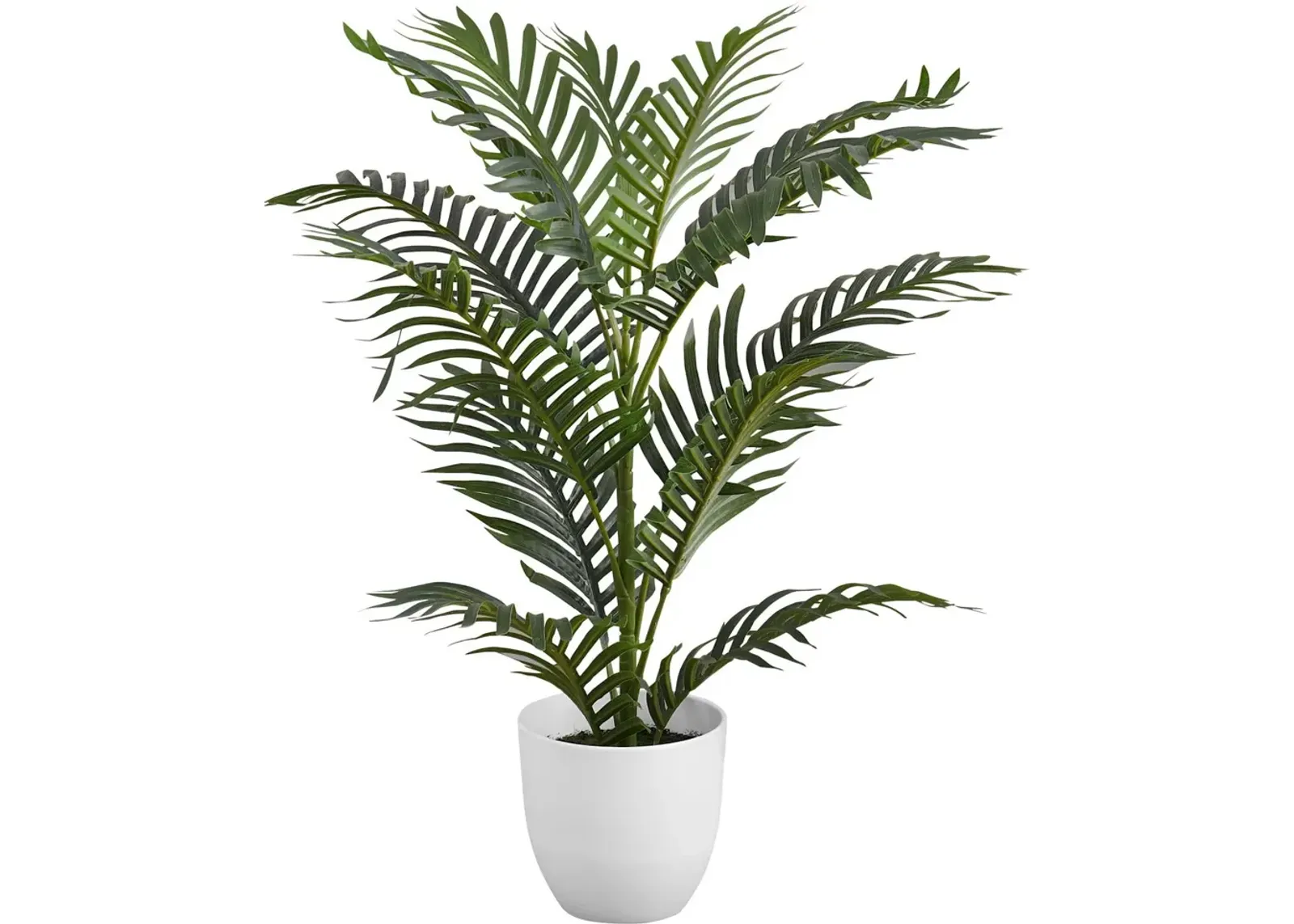 Faux 2' Palm Tree with White Planter