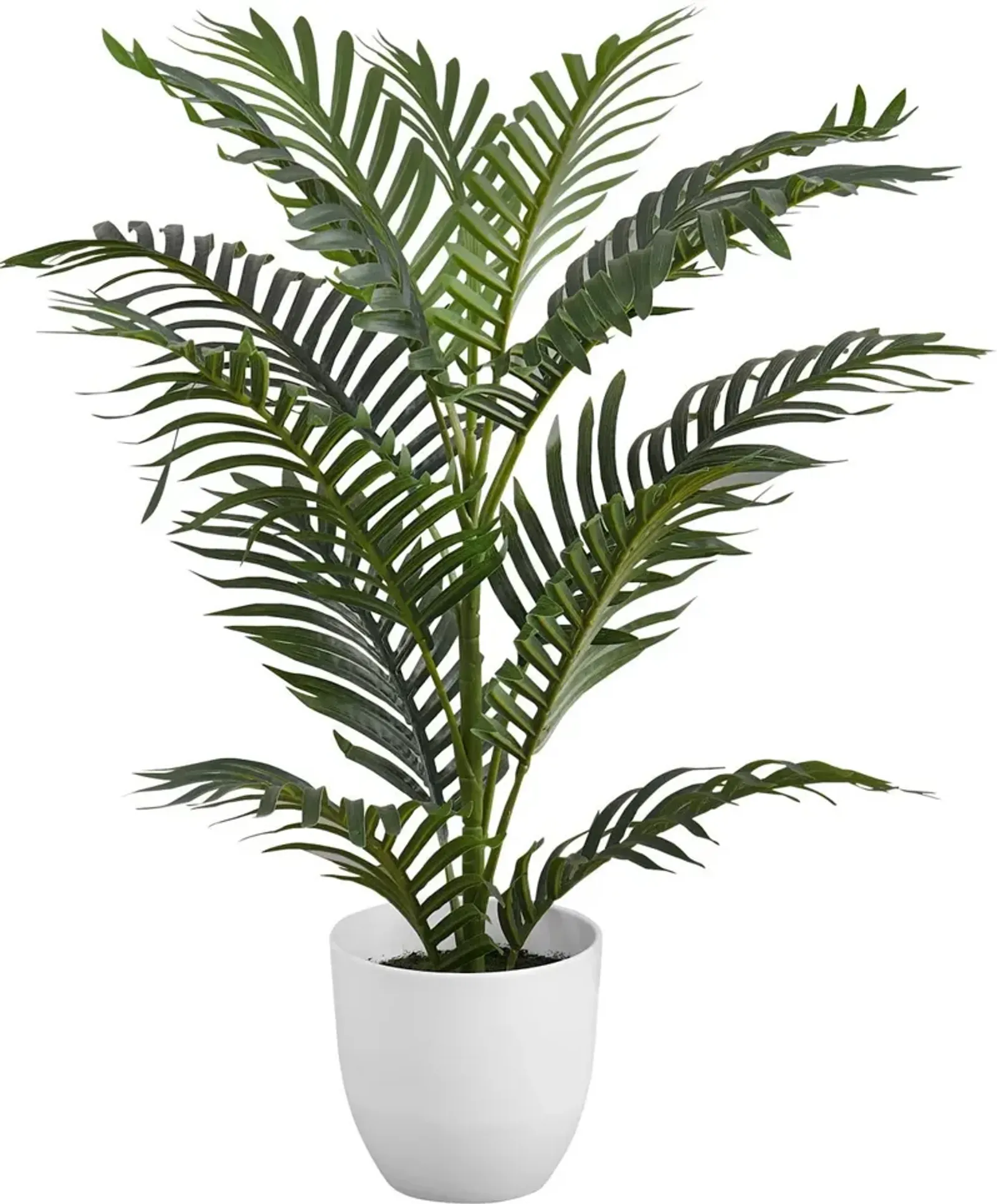 Faux 2' Palm Tree with White Planter