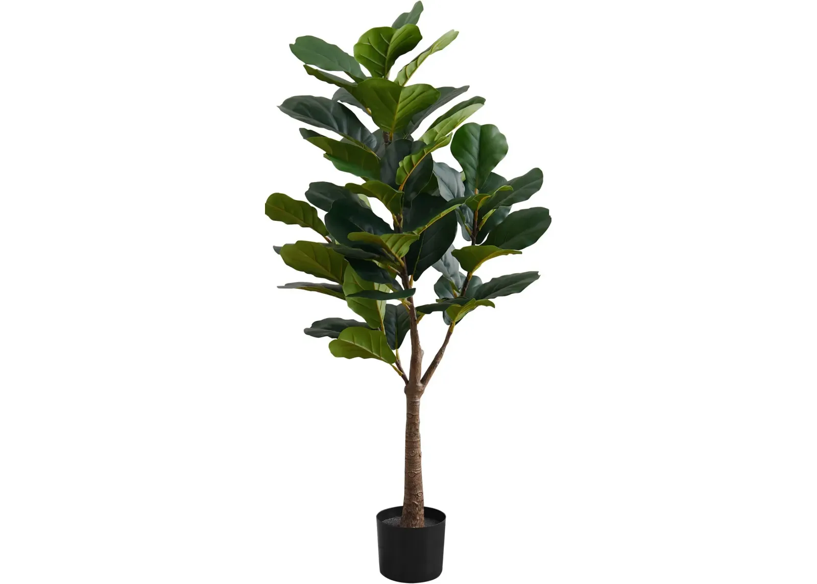 Faux 3' Fiddle Leaf Fig Tree with Black Planter