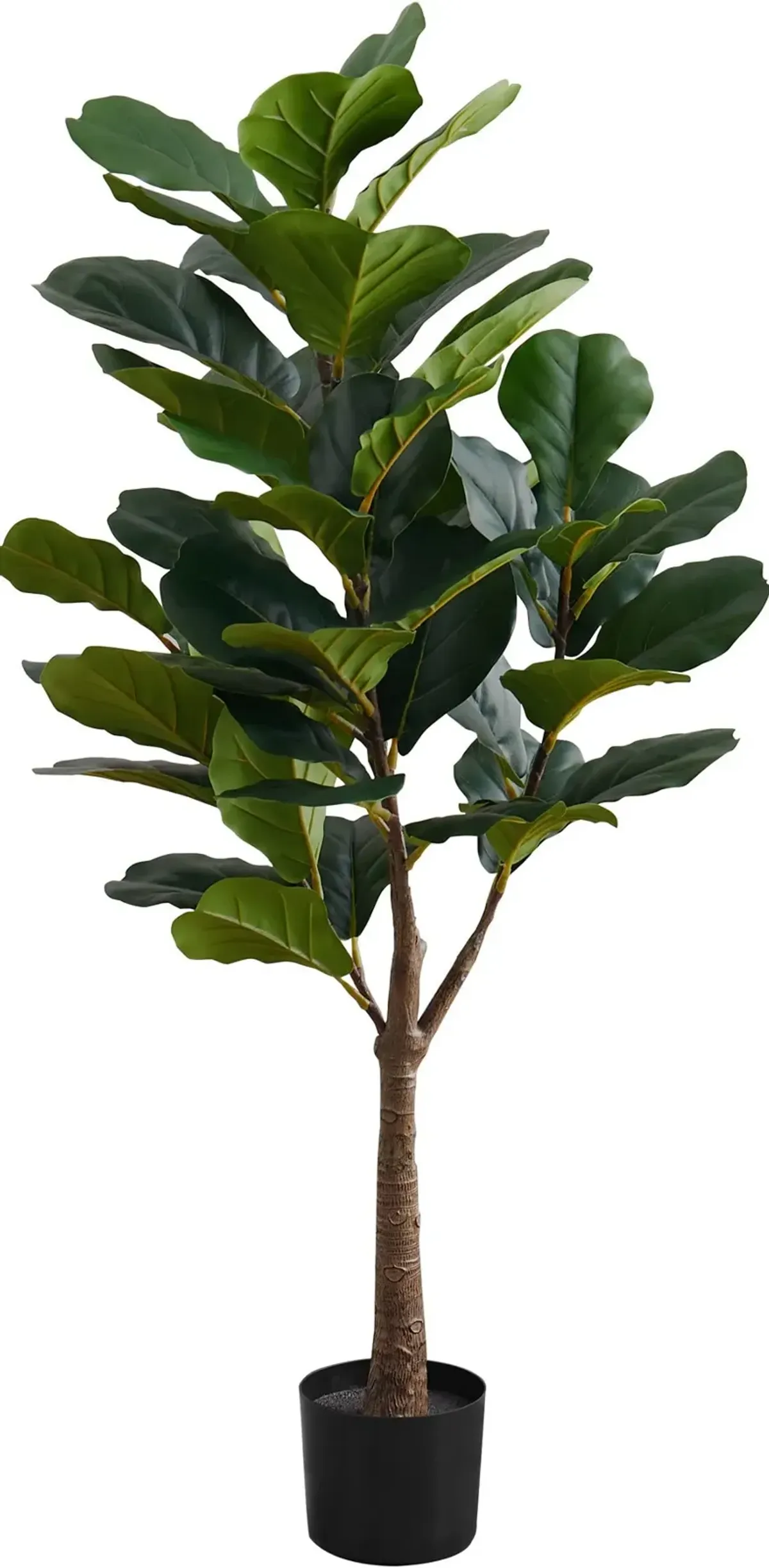 Faux 3' Fiddle Leaf Fig Tree with Black Planter