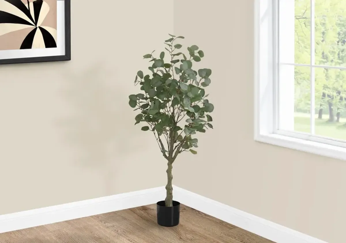 Faux 3' Eucalyptus Tree with Black Planter