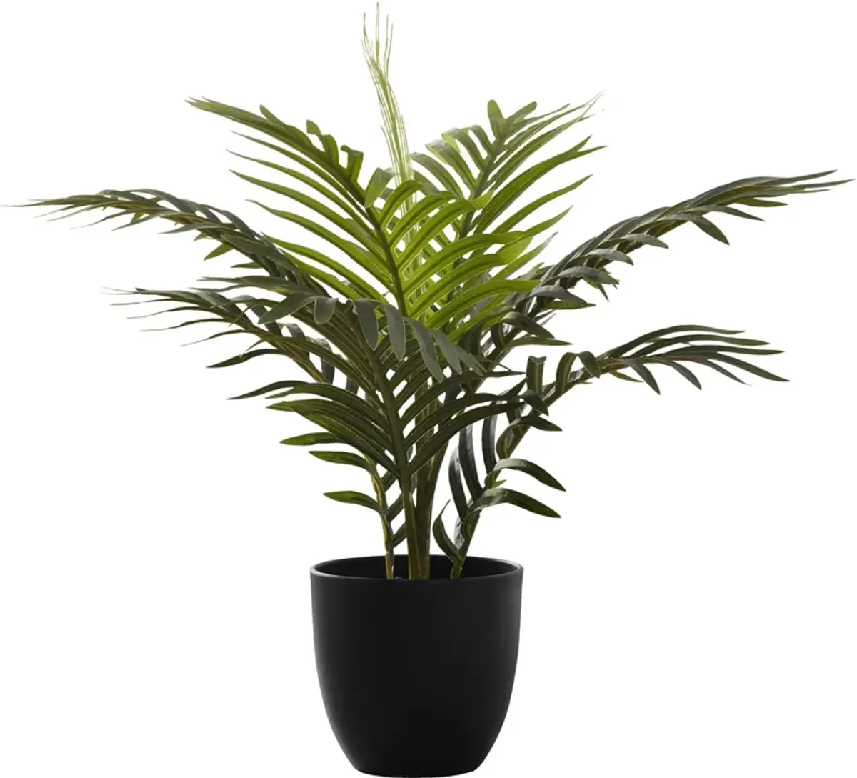 Faux 1' Palm Tree with Black Planter