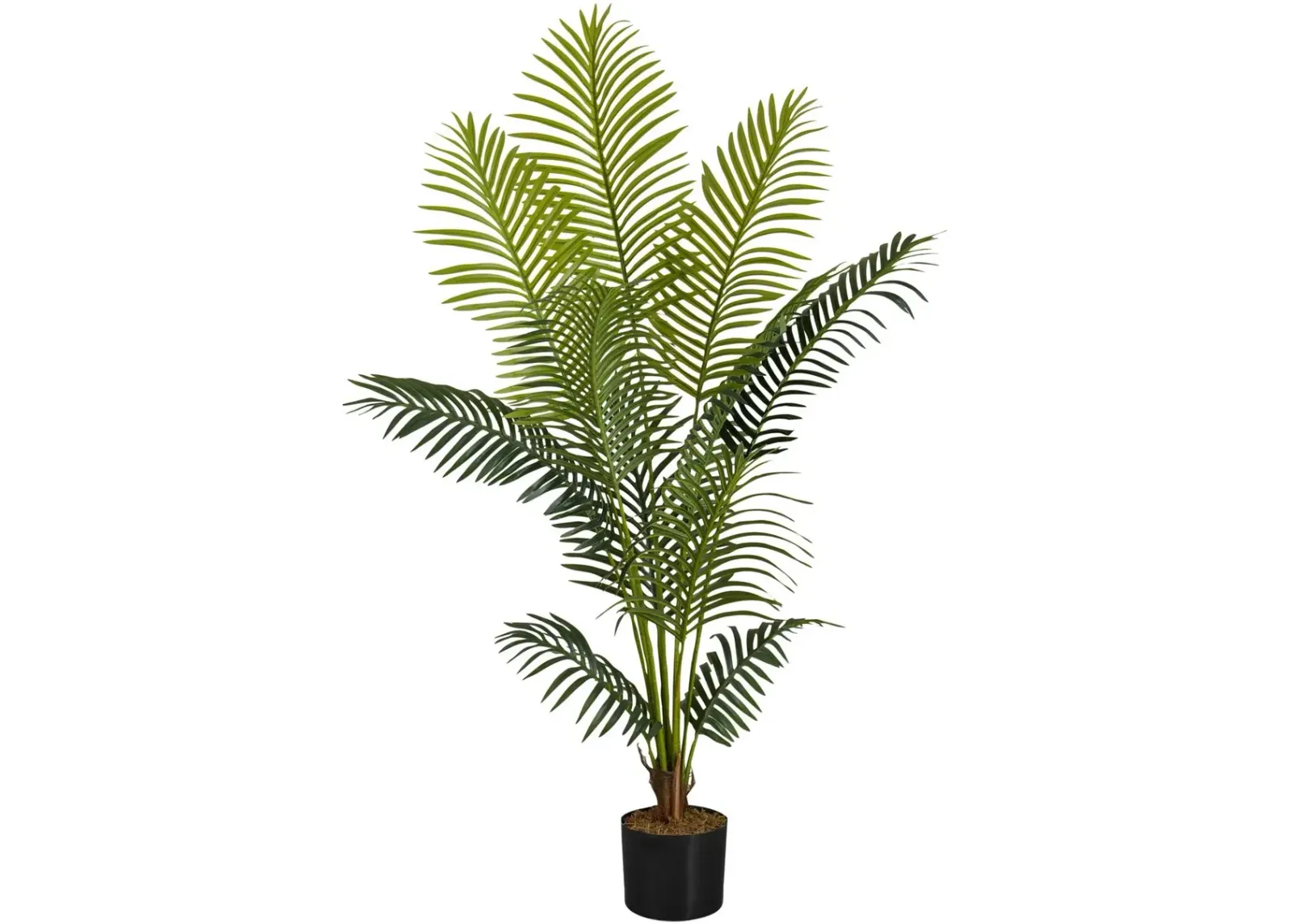 Faux 4' Palm Tree with Black Planter