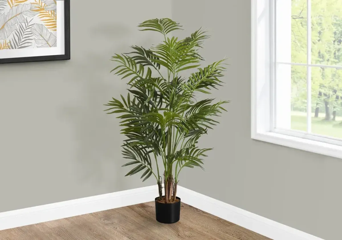 Faux 3' Areca Palm Tree with Black Planter