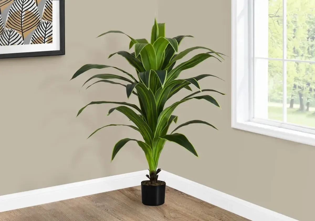 Faux 3' Dracaena Tree with Black Planter