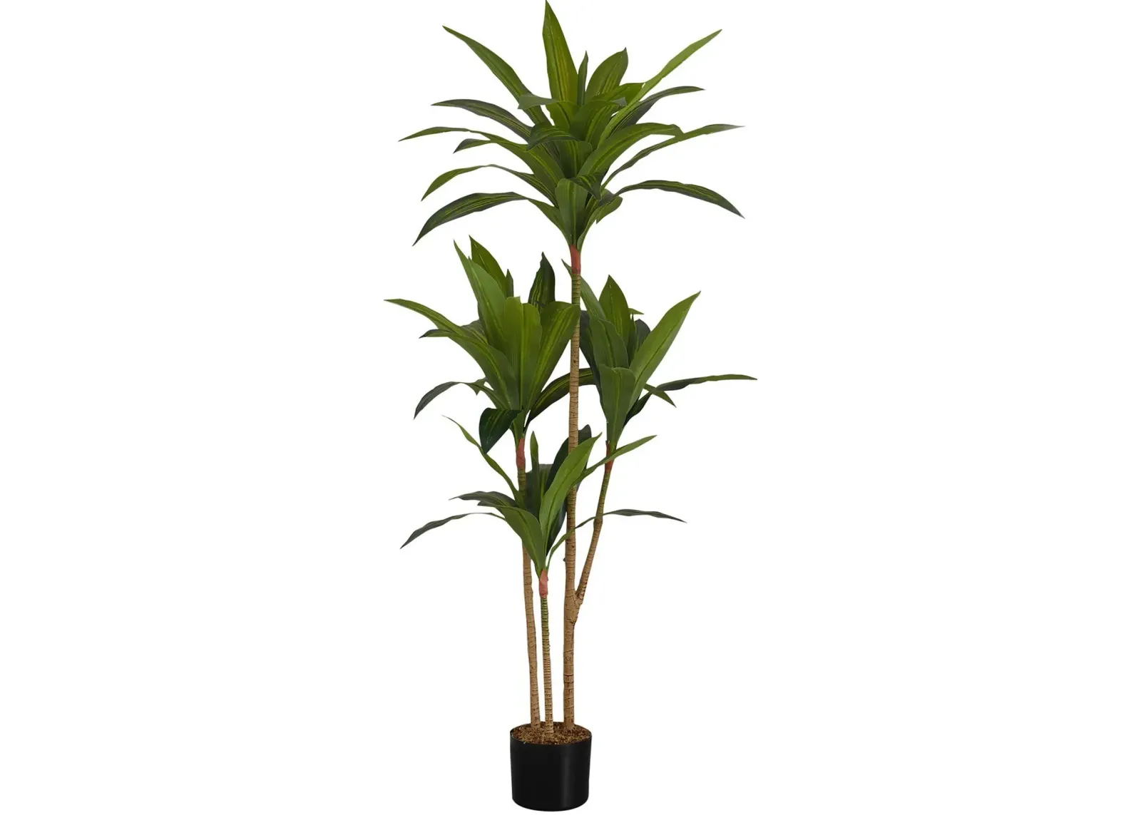 Faux 4' Dracaena Tree with Black Planter