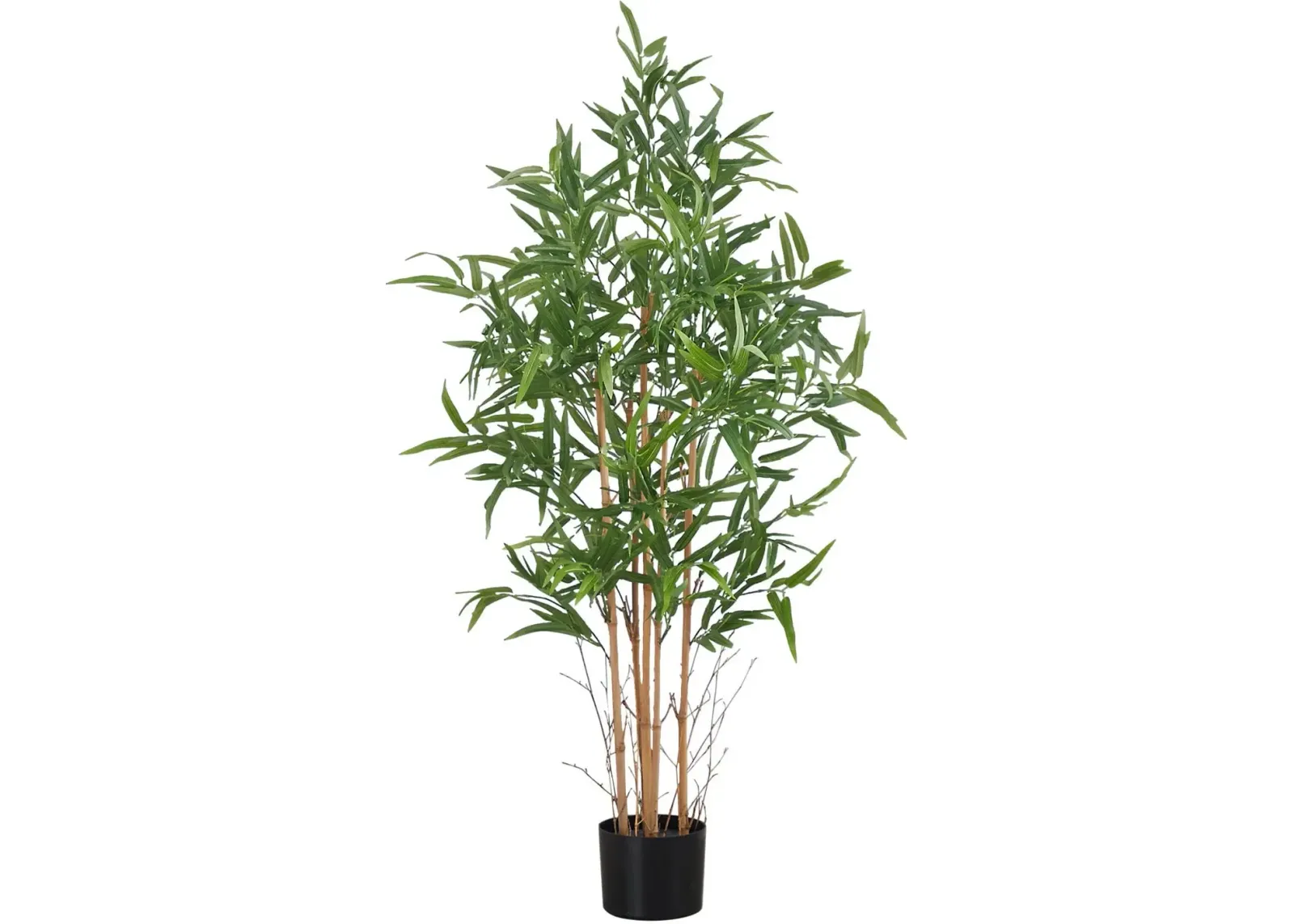 Faux 4' Bamboo Tree with Black Planter