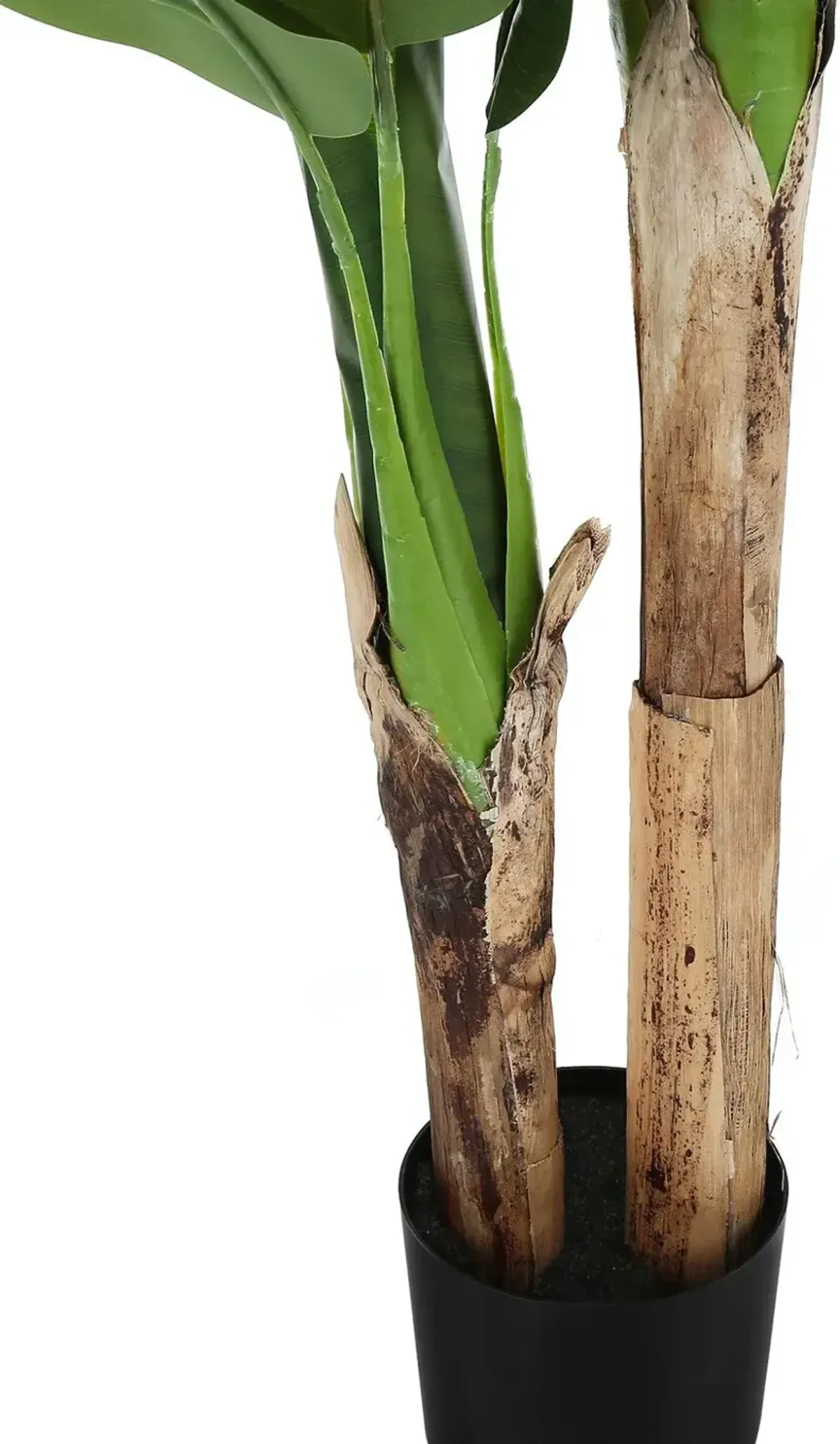 Faux 4' Banana Tree with Black Planter