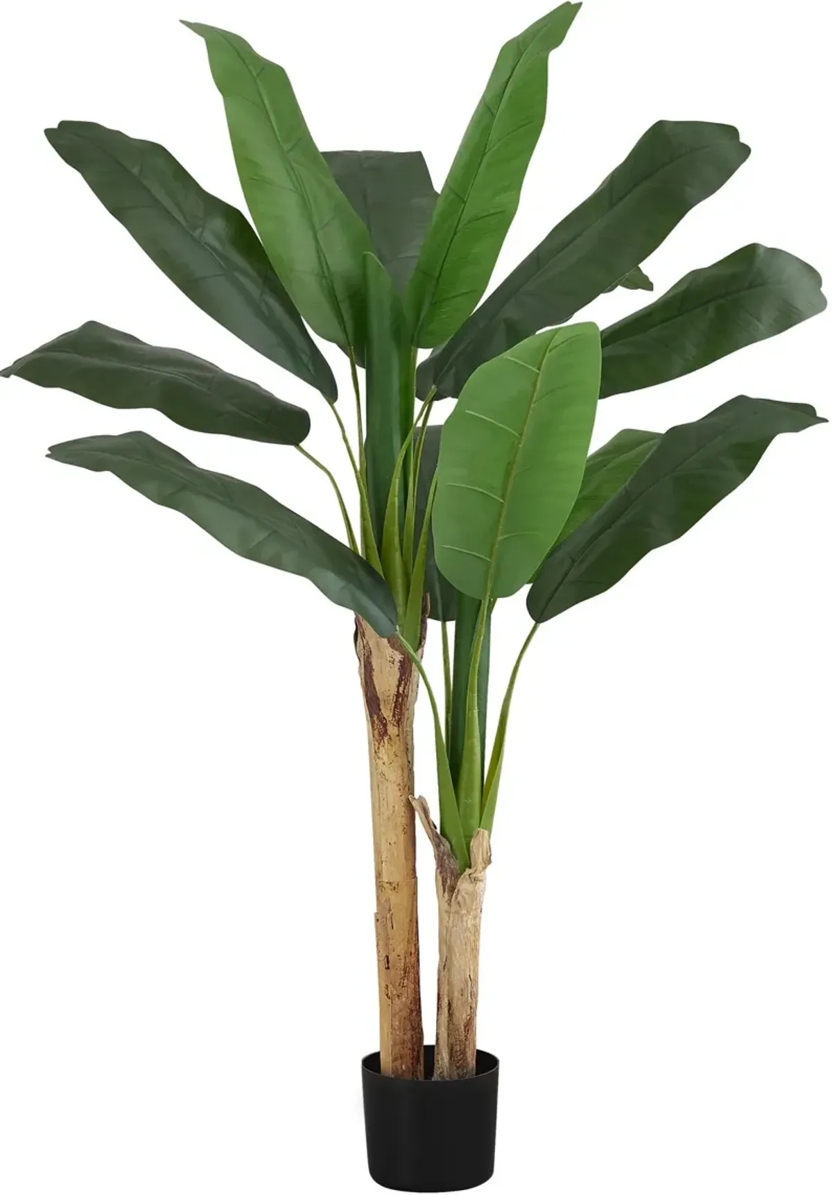 Faux 4' Banana Tree with Black Planter