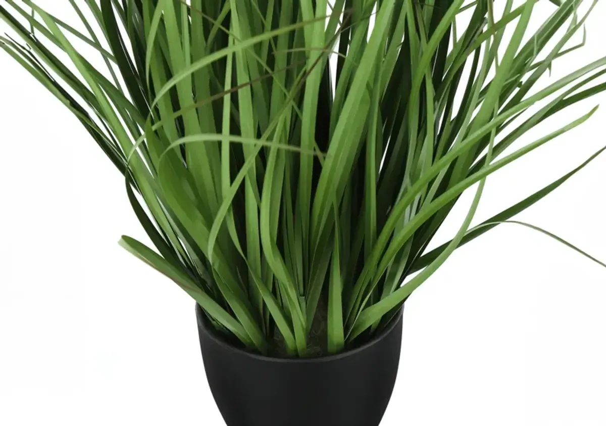 Faux 1' Grass with Black Planter