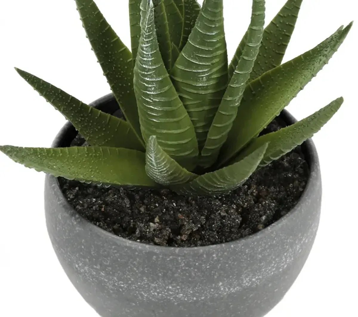 Set of 3 Faux Succulent with Gray Planters