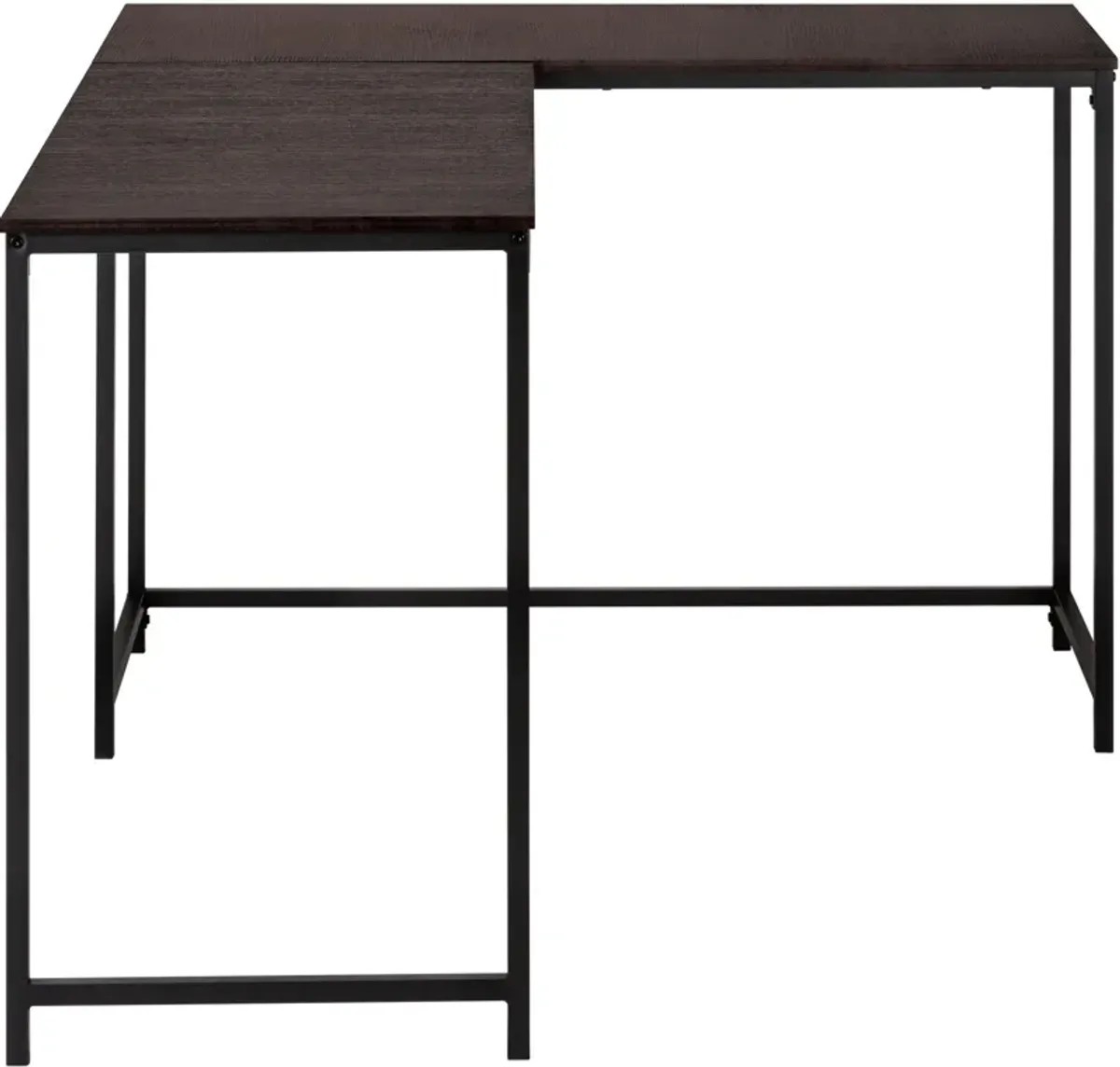 Aethel L-Shaped Desk - Brown