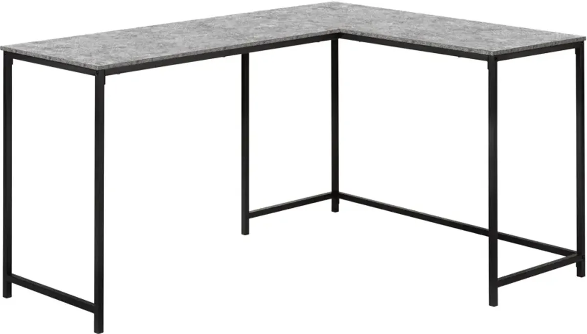 Aethel L-Shaped Desk - Gray