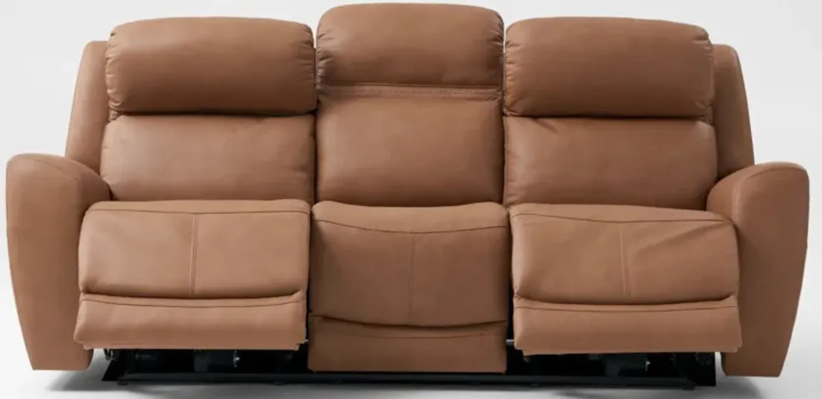 Kenyon Dual-Power Reclining Sofa - Tan