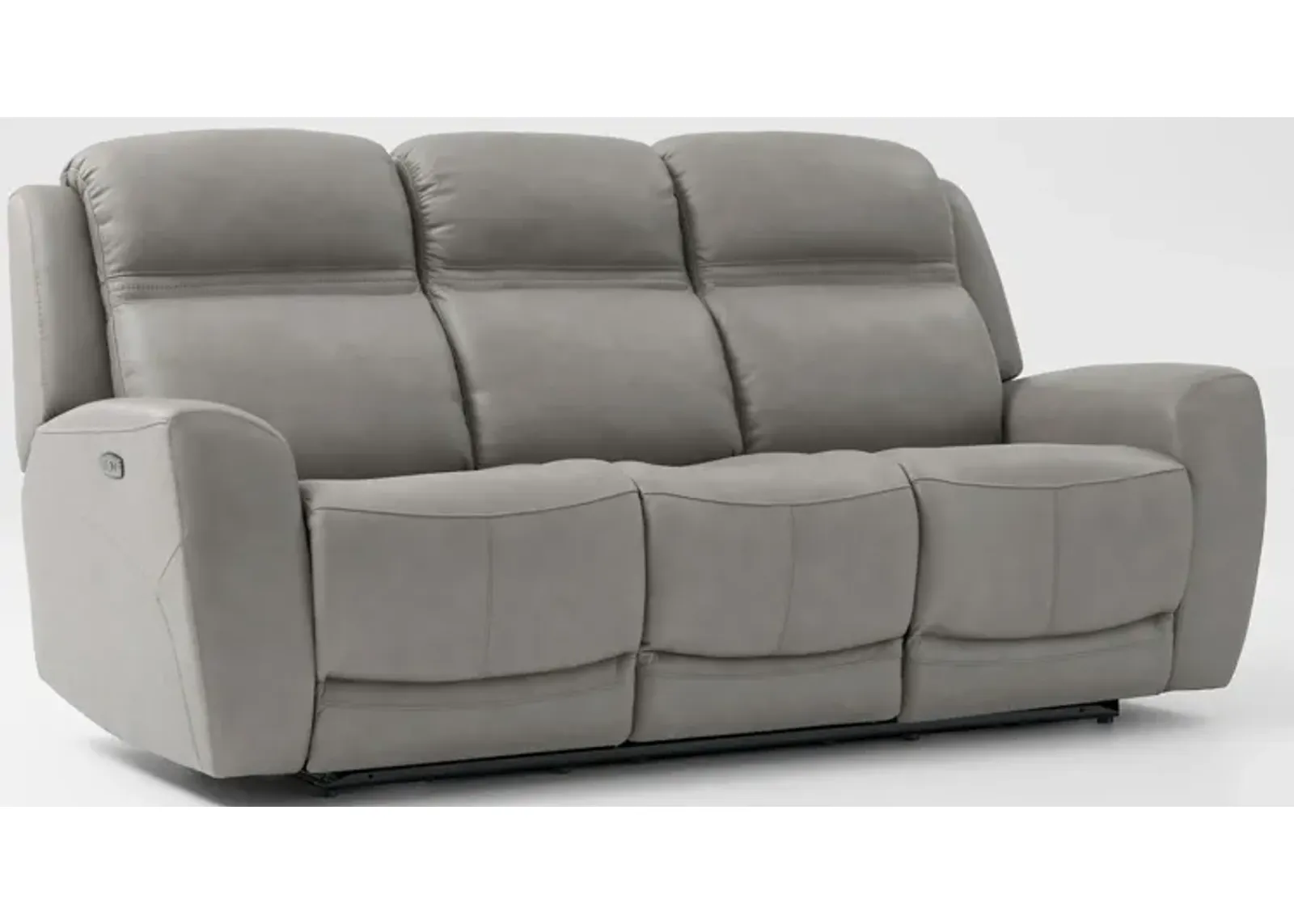 Kenyon Dual-Power Reclining Sofa - Light Gray